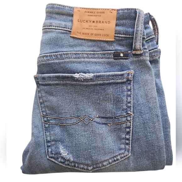 LUCKY BRAND SWEET STRAIGHT DISTRESSED JEANS - Picture 6 of 9